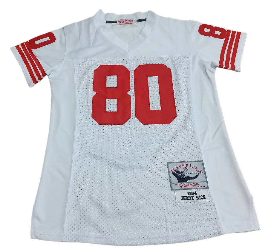 Deep Dive: San Francisco 49ers Heritage - Jerry Rice 1994 Throwback Jersey Archiv jerry rice 1994 throwback jersey front