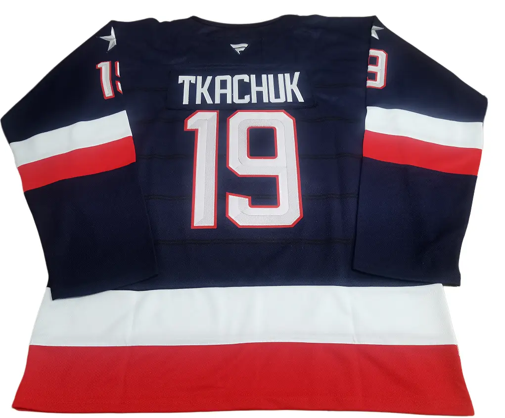 Matthew Tkachuk USA Hockey Jersey Review back full profile