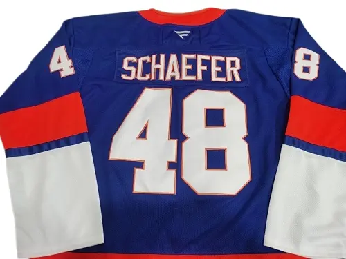schaefer 48 islanders stitching detail