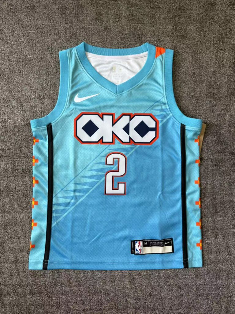 sga okc thunder city edition jersey review front