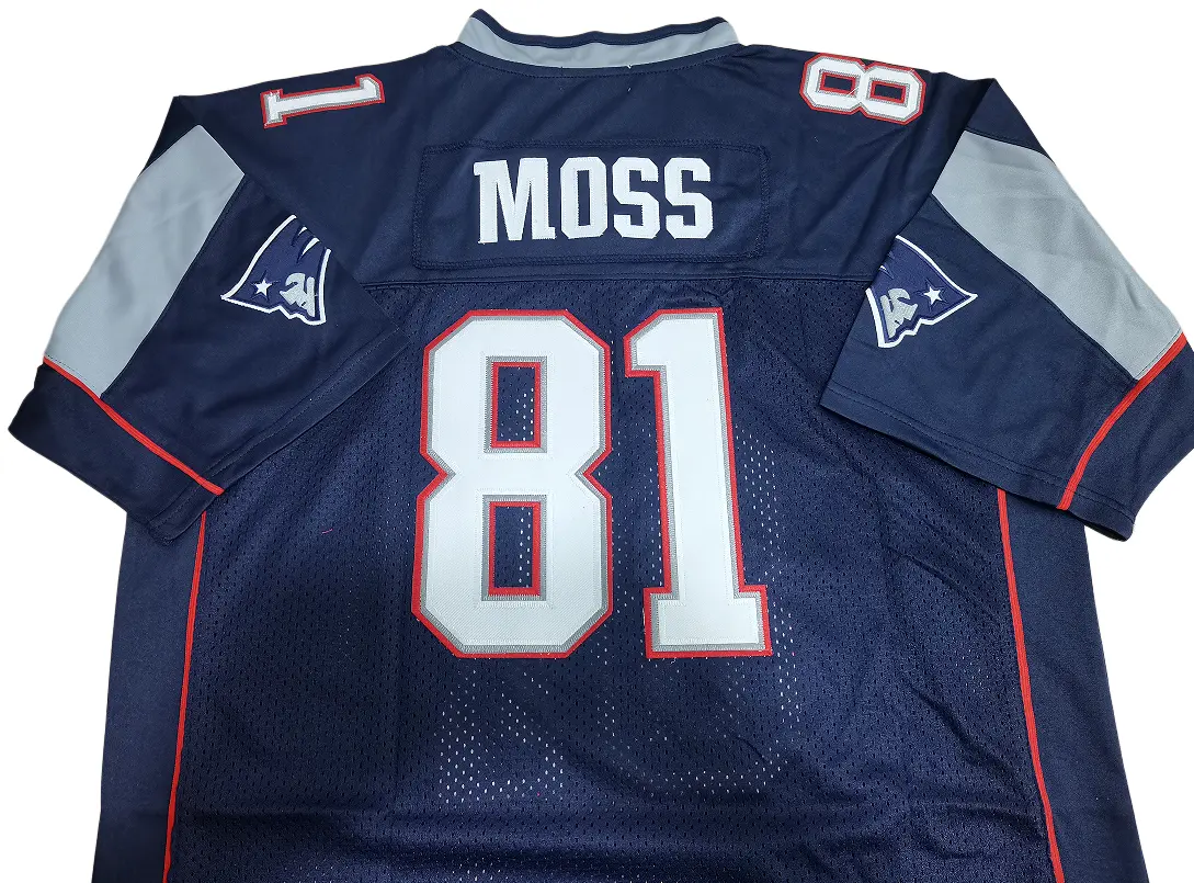 Breathtaking Mitchell Ness New England Patriots Randy Moss 2007 Legacy Jersey Review Mitchell Ness New England Patriots Randy Moss 2007 Legacy Jersey Review - Back name and number detail