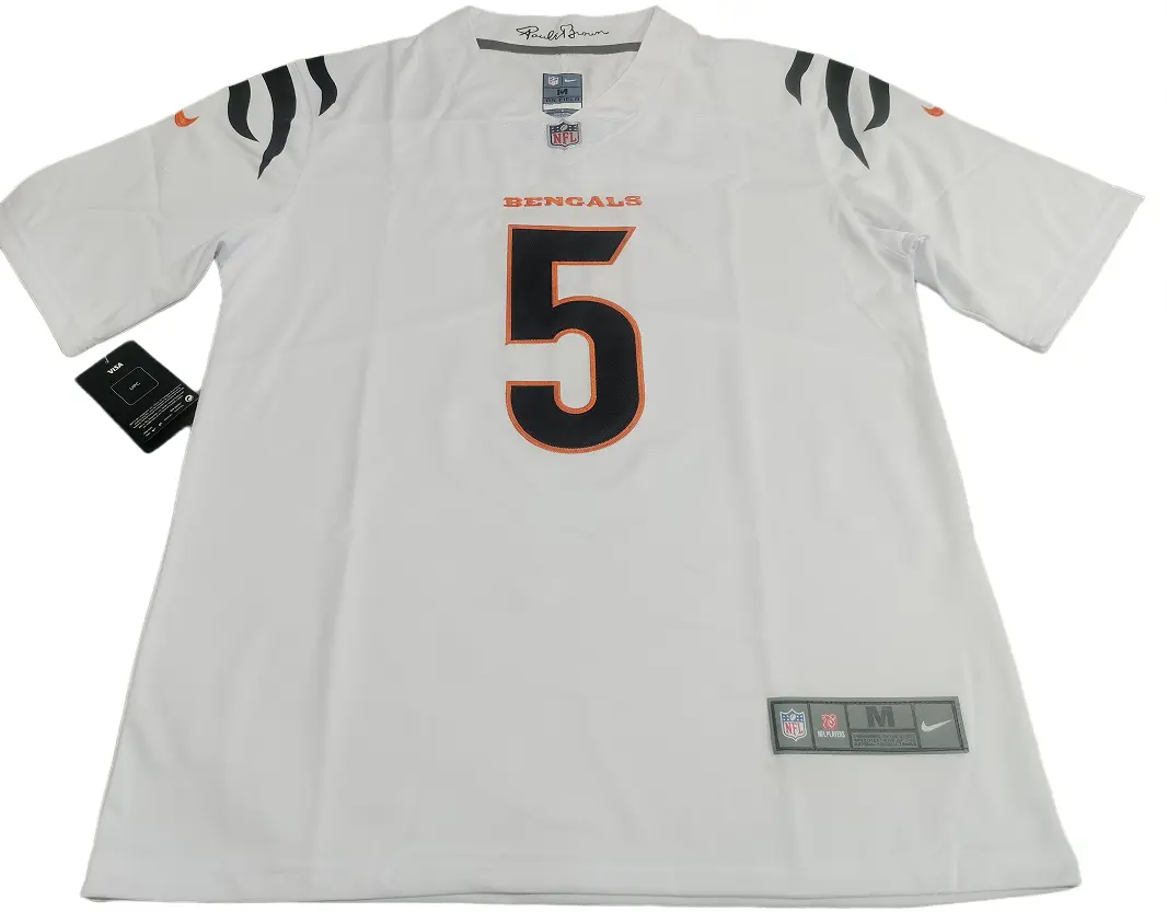 Breathtaking Nike Cincinnati Bengals Tee Higgins White Game Jersey Review Nike Cincinnati Bengals Tee Higgins White Game Jersey Review - Full front layout