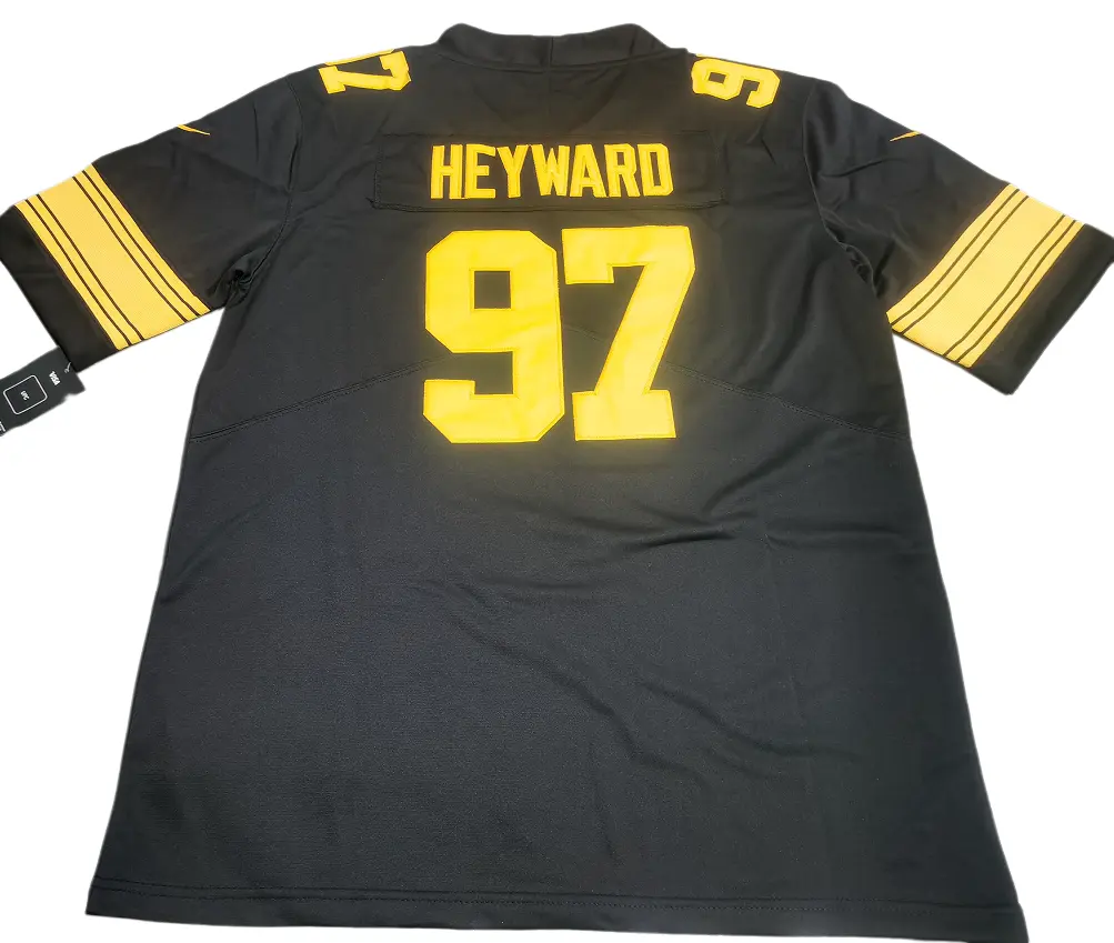 Breathtaking Nike Pittsburgh Steelers Cam Heyward Limited Color Rush Jersey Review Nike Pittsburgh Steelers Cam Heyward Limited Color Rush Jersey Review - Full back view
