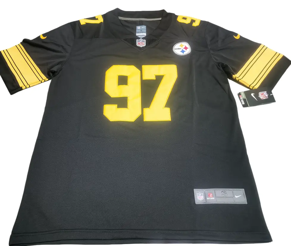 Breathtaking Nike Pittsburgh Steelers Cam Heyward Limited Color Rush Jersey Review Nike Pittsburgh Steelers Cam Heyward Limited Color Rush Jersey Review - Full front view