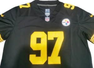 Breathtaking Nike Pittsburgh Steelers Cam Heyward Limited Color Rush Jersey Review nike pittsburgh steelers cam heyward limited color rush jersey steel crest detail