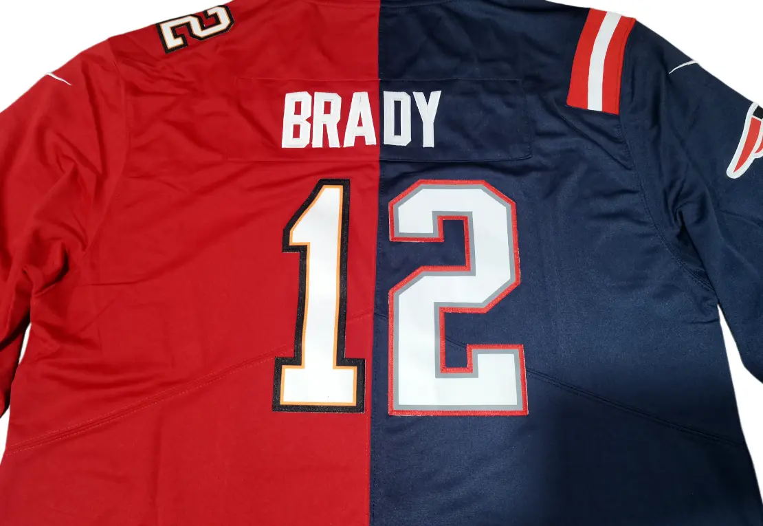 nike tom brady split patriots buccaneers jersey split v neck collar detail