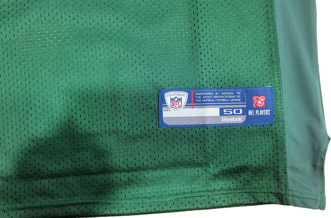 Breathtaking Reebok Green Bay Packers Clay Matthews Super Bowl XLV Jersey Review Reebok Green Bay Packers Clay Matthews Super Bowl XLV Jersey Review - Lower hem jock tag detail