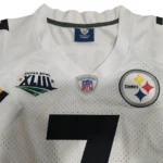 reebok pittsburgh steelers ben roethlisberger jersey chest logo crest