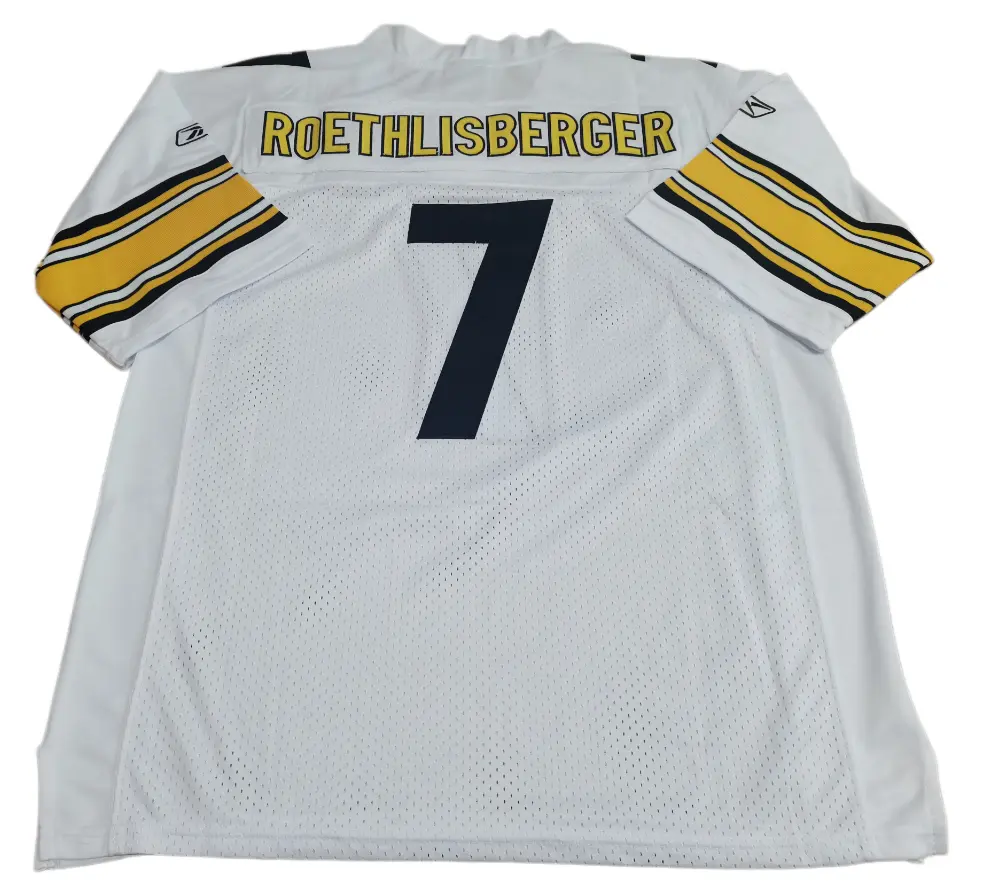 reebok pittsburgh steelers ben roethlisberger jersey full back layout