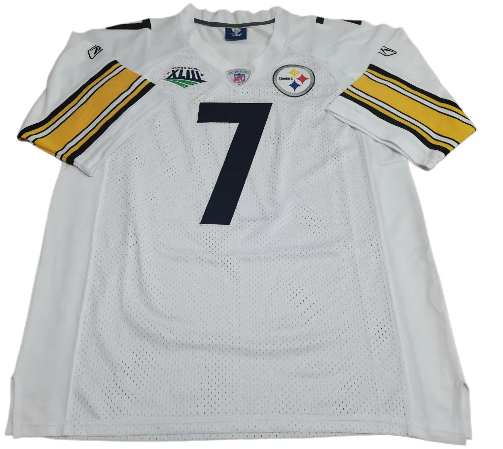 reebok pittsburgh steelers ben roethlisberger jersey full front layout