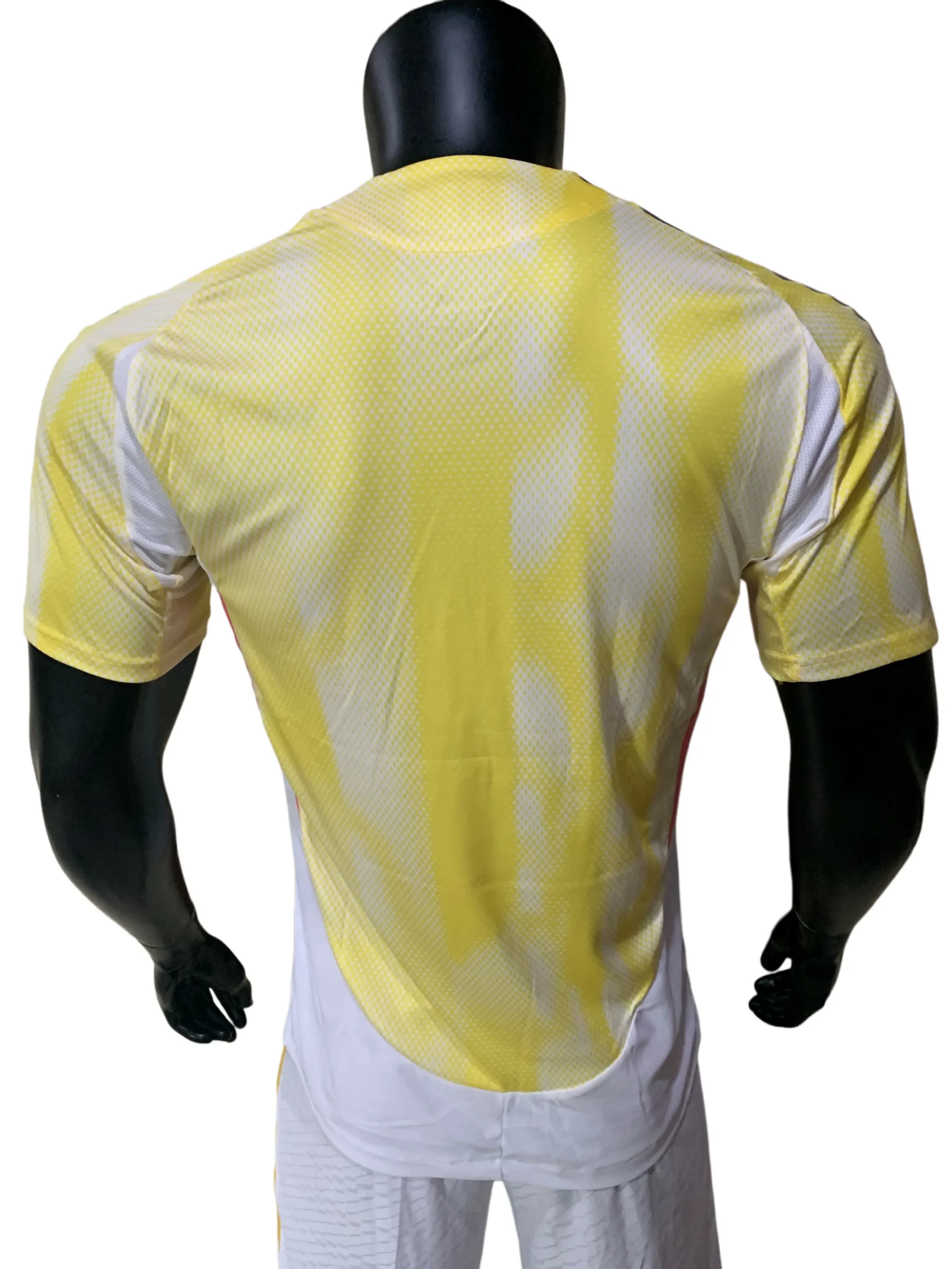 Adidas Juventus 2024/25 Away Jersey Review: A Solar Yellow Masterpiece Adidas Juventus 2024/25 Away Kit Back Profile