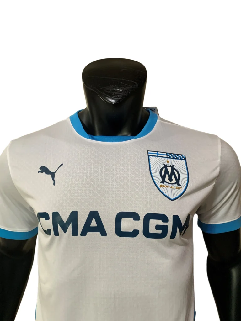 PUMA Marseille 2024-25 Home Jersey Review: Crisp White Heritage puma marseille 24 25 home review assets
