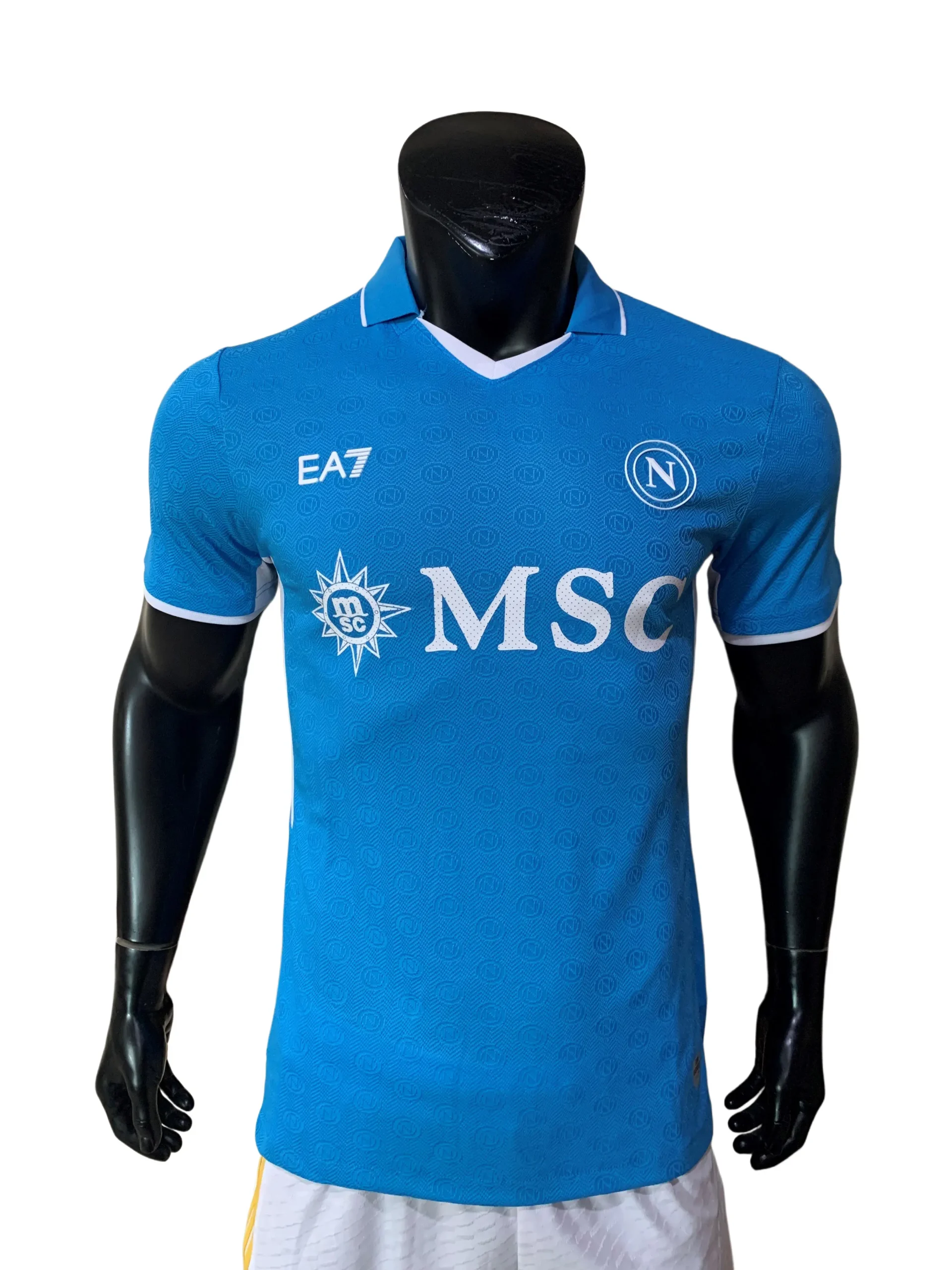 The Naples Blue is Back: A Deep Dive into the SSC Napoli 2024-25 Home Kit ea7 ssc napoli 2024 25 home jersey front