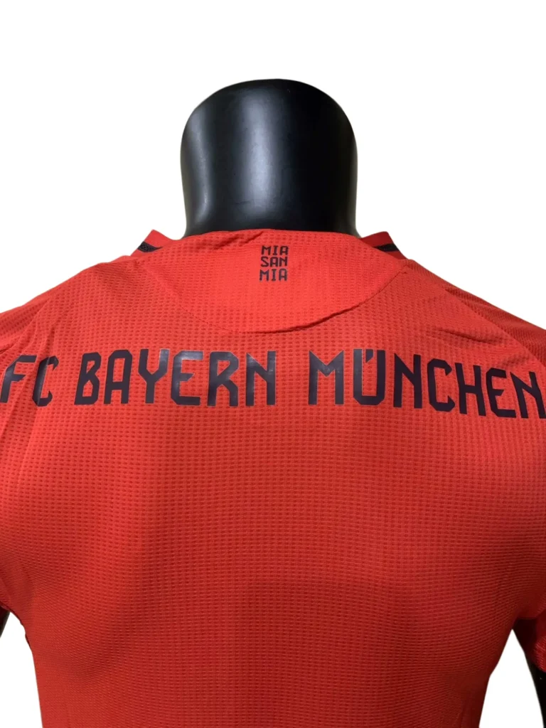 Adidas FC Bayern Munich 2024-25 Home Jersey Review: The Monochromatic Menace mia san mia bayern munich jersey collar