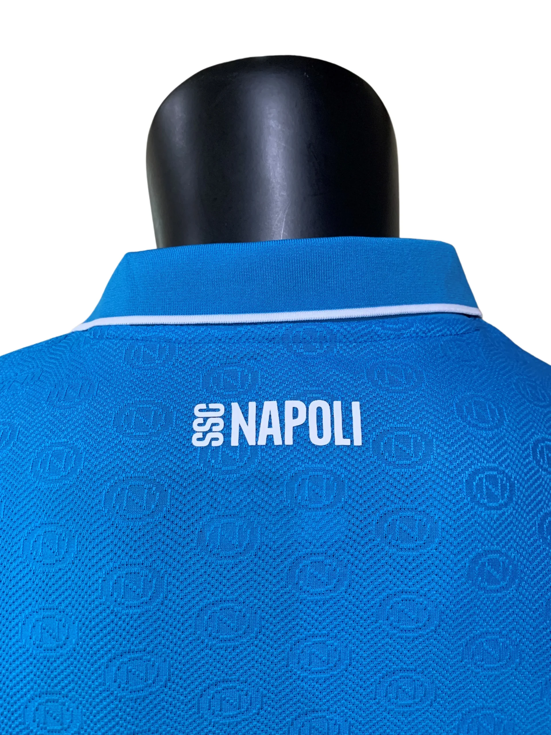 The Naples Blue is Back: A Deep Dive into the SSC Napoli 2024-25 Home Kit ssc napoli jersey back neck detail